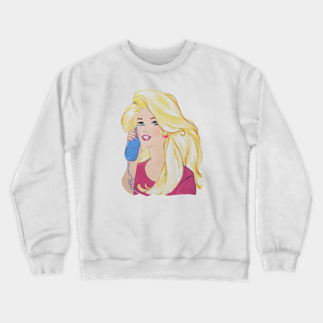 Y2K Doll Crewneck Sweatshirt by jamesmbrooker